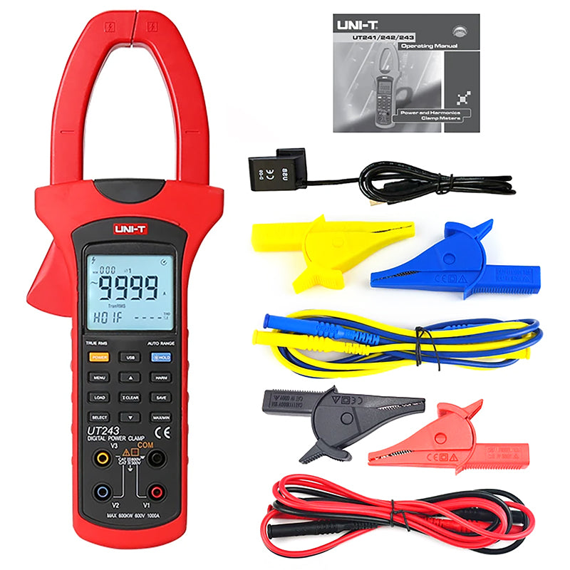 Multimetru Digital Uni-t Ut 243 cu baterie reincarcabila si USB