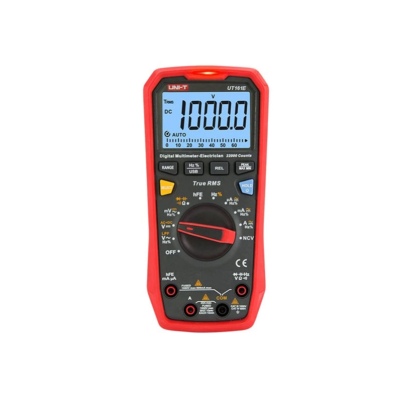 Multimetru Digital Uni-t Ut 161e cu Bluetooth, afisaj LCD, baterie reincarcabila si USB