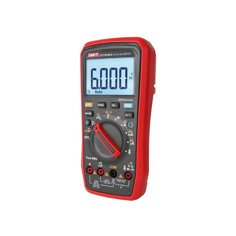 Multimetru Digital Max Uni-t Ut 17b cu alarma, afisaj LCD si baterie reincarcabila