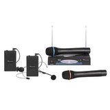 Set Doua Microfoane Vhf Azusa Mik 0110 cu radio FM