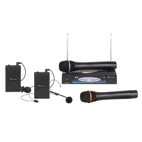 Set Doua Microfoane Vhf Azusa Mik 0110 cu radio FM