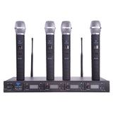Statie 4 Microfoane Mana Uhf PLL 400 cu afisaj LCD