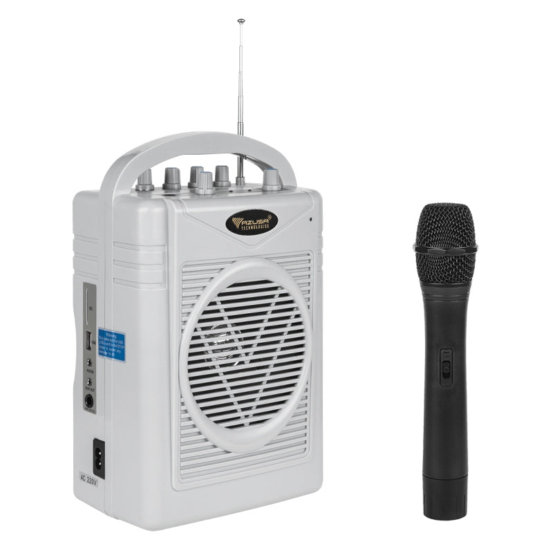 Kit Portabil (microfon + Boxa Amplificata) Mik 0131 cu radio FM, baterie reincarcabila, AUX si USB
