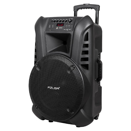 Sistem Audio Portabil 15 Inch 60W cu Bluetooth, radio FM, baterie reincarcabila si USB