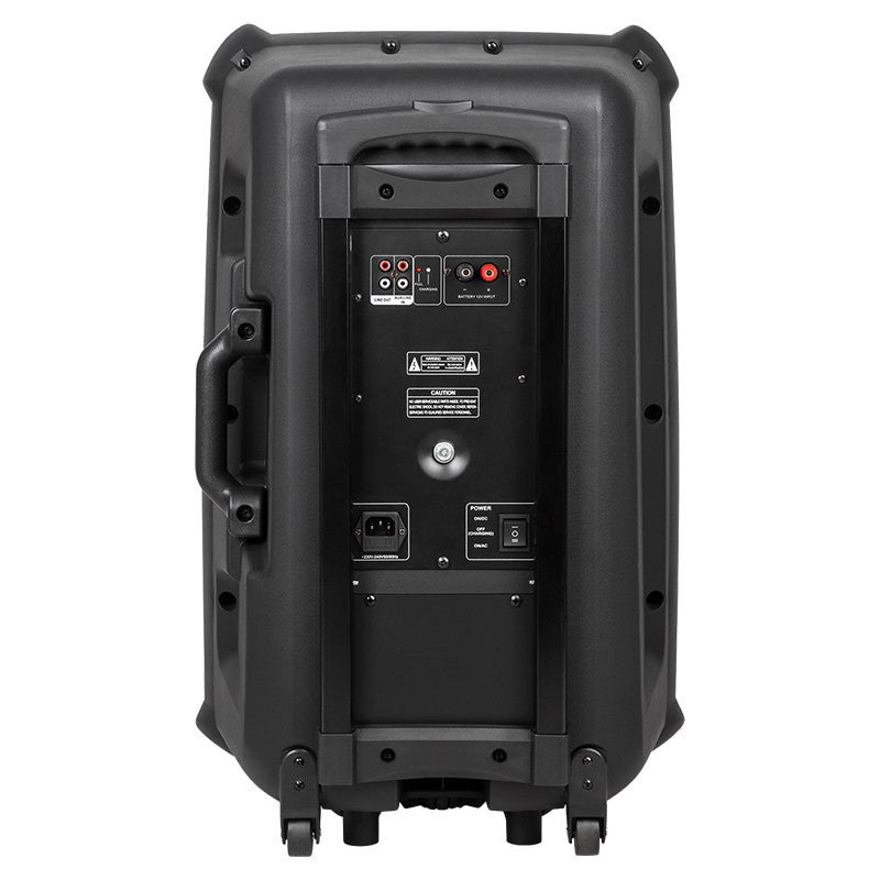 Sistem Audio Portabil 15 Inch 60W cu Bluetooth, radio FM, baterie reincarcabila si USB