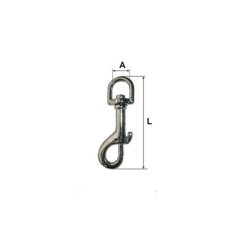 Carabina Breloc cu Arc si Inel Rotativ 11X53M