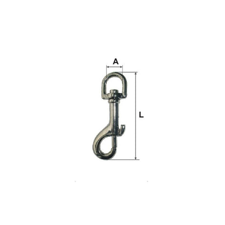 Carabina Breloc cu Arc si Inel Rotativ 11X53M
