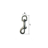 Carabina Breloc cu Arc si Inel Rotativ 14X76M