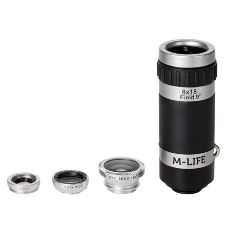 Kit Obiective Smartphone 4 in 1 M-life Ml 0694