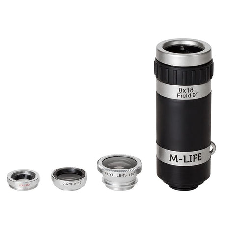 Kit Obiective Smartphone 4 in 1 M-Life