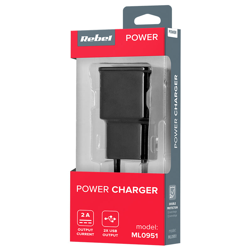 Incarcator Retea 2 x Max (1a+2a) M-life Ml 0951 cu USB