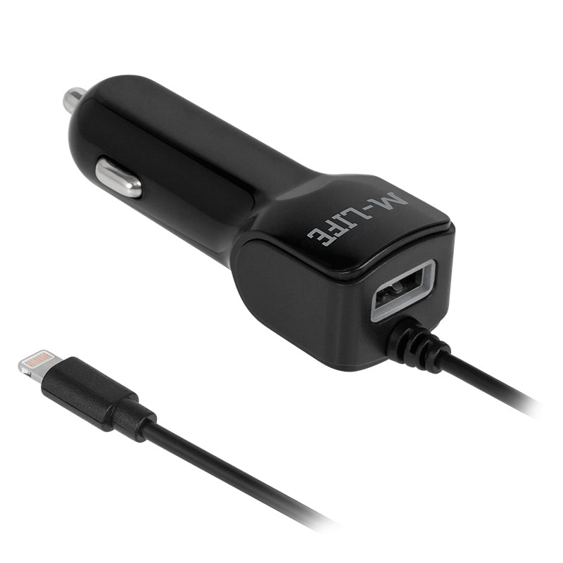Incarcator Auto Lightning + 2100ma M-life Ml 0993 cu USB