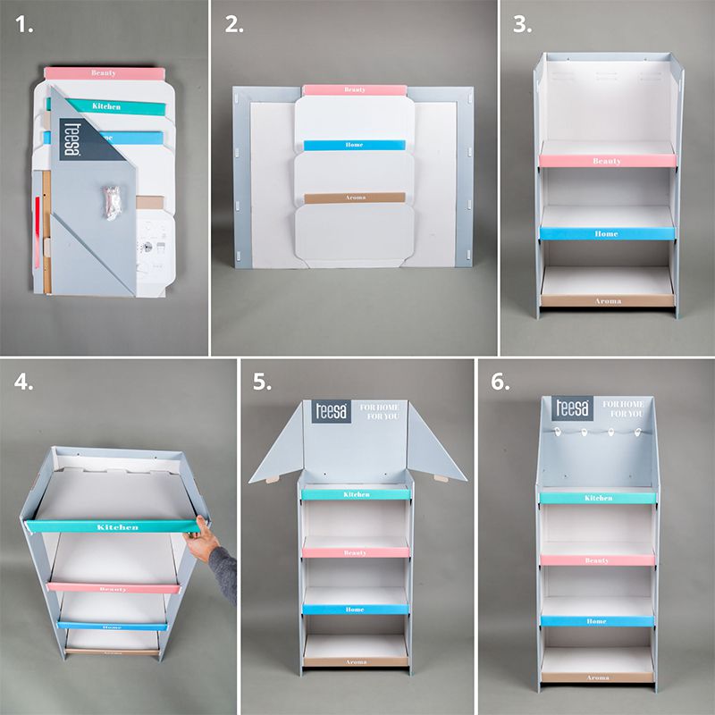 Display Stand Carton Teesa