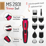 Aparat de Tuns 5 in 1 Mesko Ms 2931 cu baterie reincarcabila