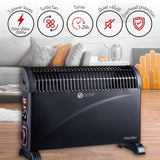Convector Incalzire 3 Trepte Negru Mesko Ms 7741b