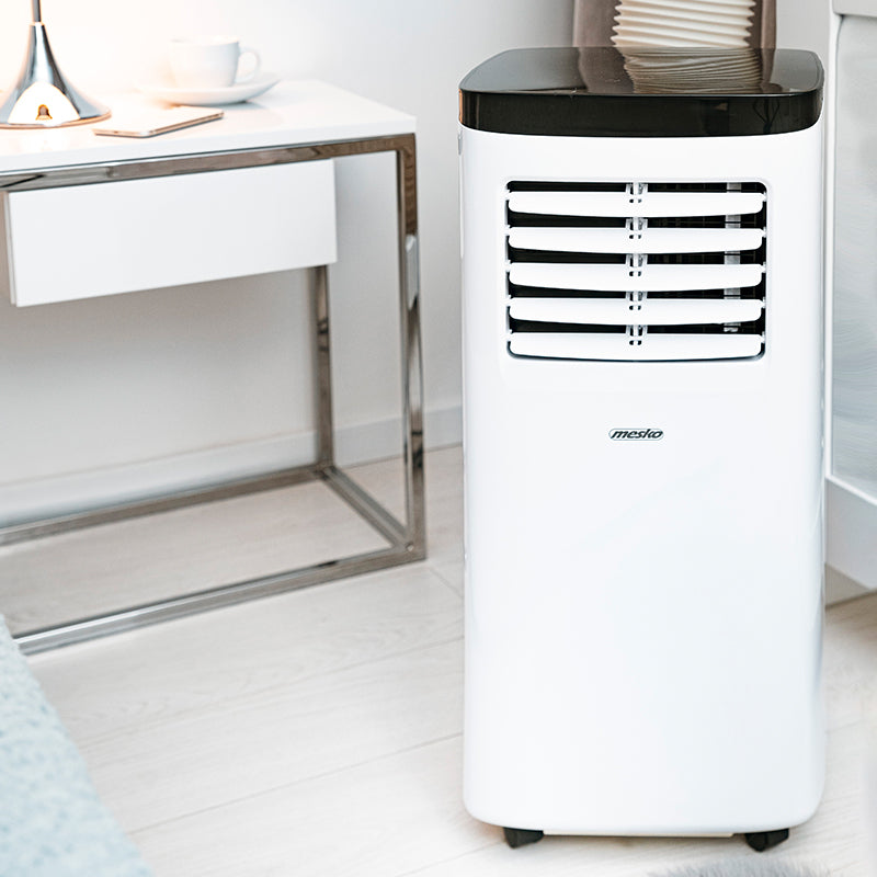 Aparat de Aer Conditionat Portabil 7000 Btu Mesko Ms 7928 cu afisaj LED, baterie reincarcabila si Telecomanda