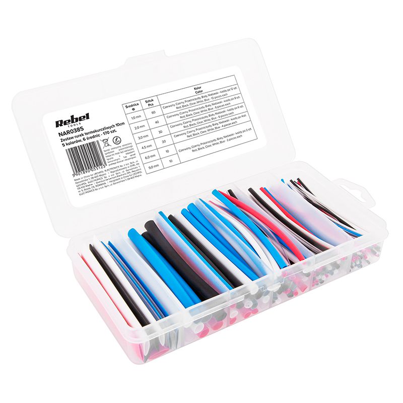 Set Tuburi Termocontractabile Color 170 Buc Nar 0385