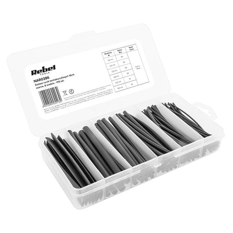 Set Tuburi Termocontractabile Negre 170 Buc Nar 0386