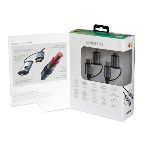 Cablu HDMI - HDMI + Adaptor C/D V 1.4 1.5M