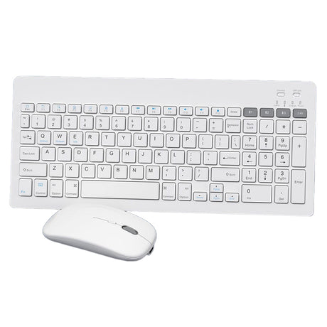 Kit Tastatura si Mouse Wireless Alb Omega