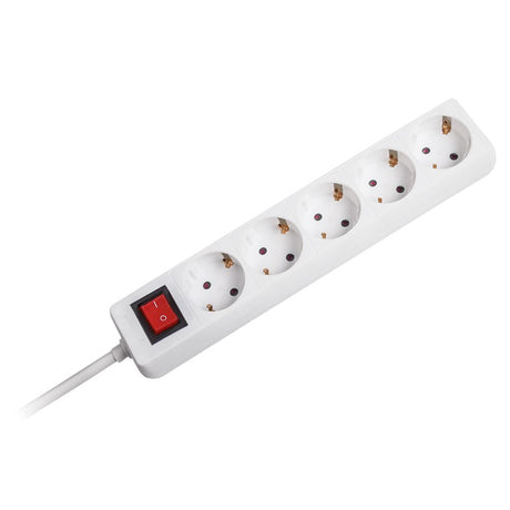 Prelungitor 3X1.5MM 5 Prize 3M Intrerupator Alb