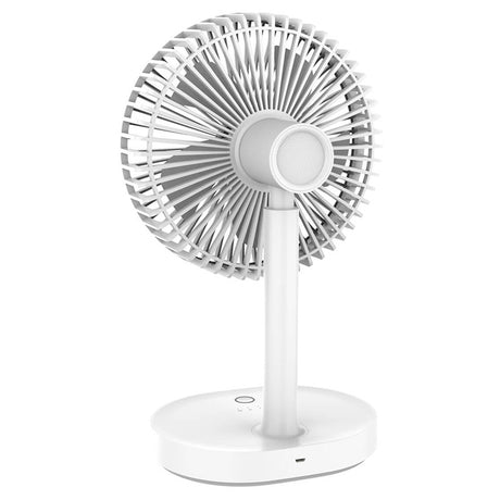 Ventilator Masa Portabil Lampa Veghe Platinet cu baterie 3000 mAh si USB