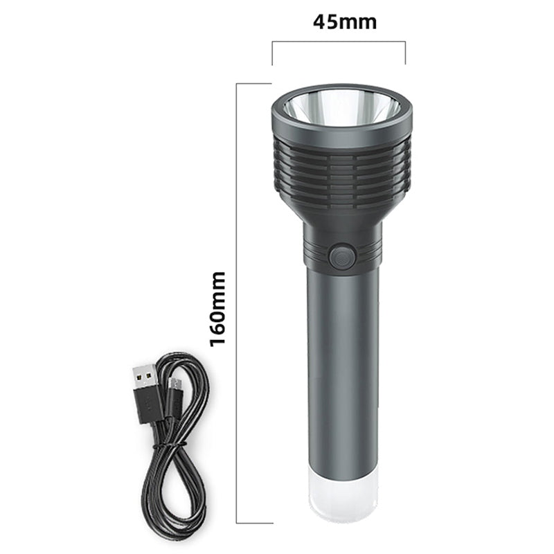 Lanterna Aluminiu cu Acumulator Platinet Paf 06 cu baterie 1200 mAh si USB
