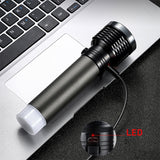Lanterna Aluminiu cu Acumulator Platinet Paf 06 cu baterie 1200 mAh si USB
