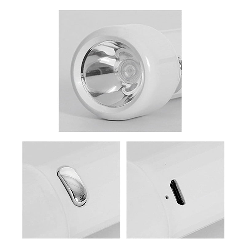 Lanterne Albe Platinet Set 30 cu baterie 1200 mAh si USB