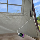 Cort Camping Solar 2-3 Persoane cu baterie 2000 mAh, USB si Rezistenta la Apa