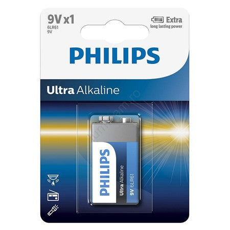 Baterie Ultra Alkaline Blister 1 Buc Philips cu baterie reincarcabila