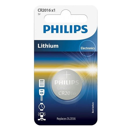 Baterie Lithium Blister 1 Buc Philips CR 2016 cu baterie reincarcabila