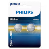 Baterie Lithium Blister 2 Buc Philips CR 2032 cu baterie reincarcabila