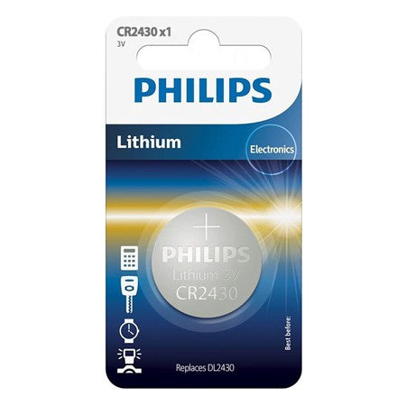 Baterie Lithium Blister 1 Buc Philips CR 2430 cu baterie 270 mAh