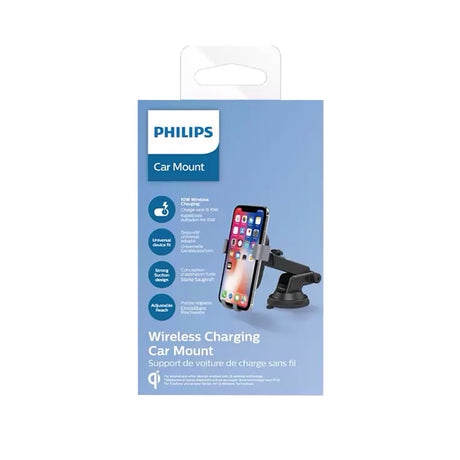 Suport Telefon Auto Incarcare Inductiva QI Philips cu incarcare wireless