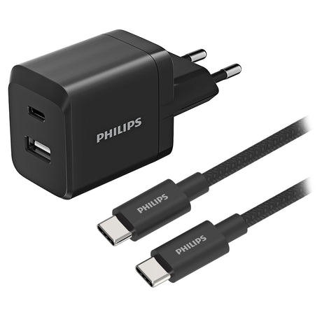Incarcator Retea Dual -a - Philips C 45W cu USB