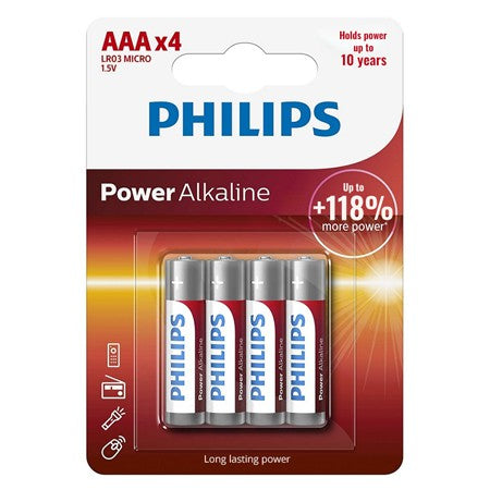 Baterie Power Alkaline Lr3 Aaa Blister 4 cu baterie reincarcabila