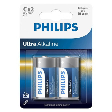 Baterie Ultra Alkaline C Blister 2 Buc Lr 14 cu baterie reincarcabila