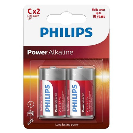 Baterie Power Alkaline C Blister 2 Buc Lr 14 cu baterie reincarcabila