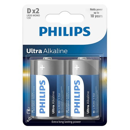 Baterie Ultra Alkaline D Blister 2 Buc Lr 20 cu baterie reincarcabila