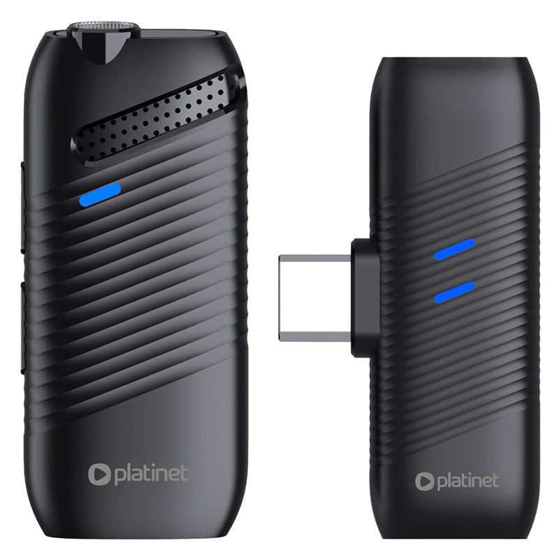 Microfon Lavaliera 2 in 1 Plmm 30 cu Bluetooth, baterie 500 mAh si USB
