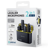 Microfon Lavaliera 2 in 1 Plmm 30 cu Bluetooth, baterie 500 mAh si USB