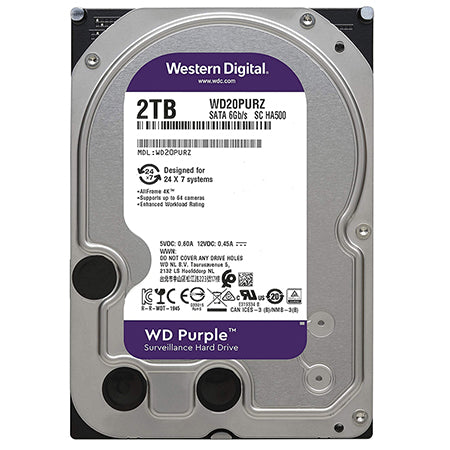 Hdd 2tb Sata3 64mb Purple Suveillance Western