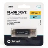 Flash Drive 3.0 si Type C-depo Platinet C 128gb cu USB