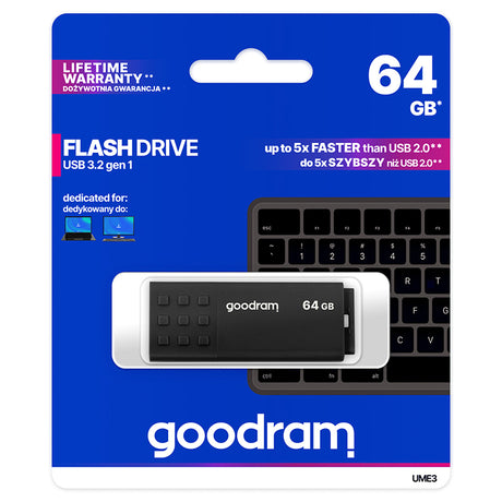 Flash Drive 64gb 2.0 Ume3 Goodram cu USB