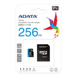 Micro Class 10 Adata Card 256gb cu Card SD