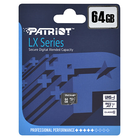 Micro Sdxc Clasa 10 Uhs- Patriot I 64gb