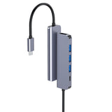 Hub 5 in 1 -c Aluminiu Platinet Pd 100W cu USB