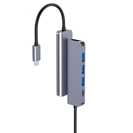 Hub 5 in 1 -c Aluminiu Platinet Pd 100W cu USB