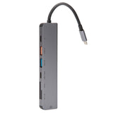 Hub 7 in 1 -c Aluminiu Platinet Pd 100W cu USB si Card SD